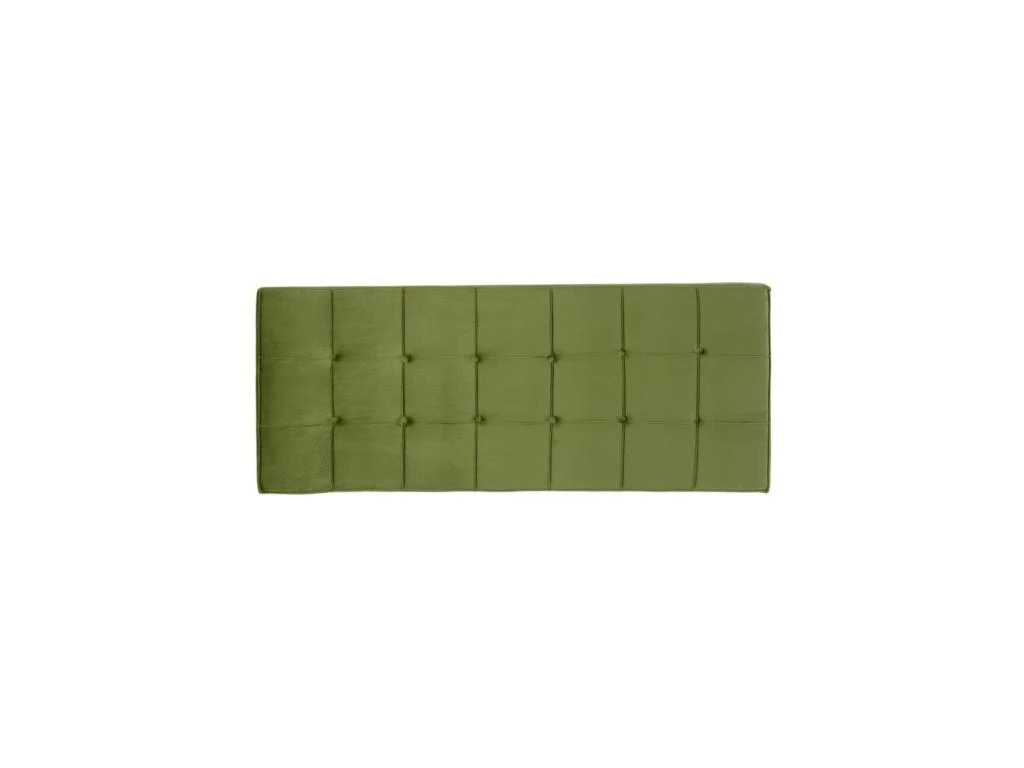 Tête De Lit Tapissée 160 Cm Tissu Vert - YOLANDA 3 Tête De Lit Tapissée 160 Cm Tissu Vert - YOLANDA