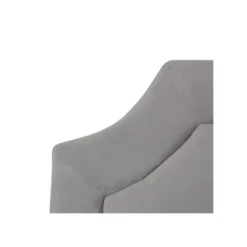 Tête De Lit Capitonnée 160 Cm Velours Gris- MAILLA -Sominova Soldes Boutique tete de lit et pont de lit 17627615
