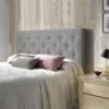 Tête De Lit Oslo 160x100 Cm, Capitonnée Tissu Grey 1 Tête De Lit Oslo 160x100 Cm, Capitonnée Tissu Grey -Sominova Soldes Boutique tete de lit et pont de lit 18321191