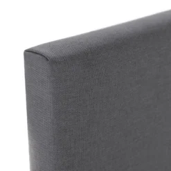 Tête De Lit Aura Recouverte De Tissu Gris Foncé 160x60 Cm -Sominova Soldes Boutique tete de lit et pont de lit 18813465