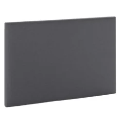 Tête De Lit Aura Recouverte De Tissu Gris Foncé 90x60 Cm
