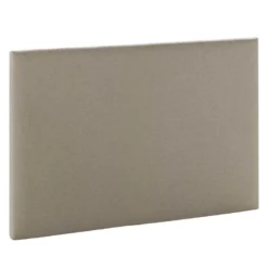 Tête De Lit Aura Tapissée En Tissu Beige 90x60 Cm