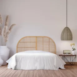 Tête De Lit 160 Cm - Rotin - Naturel - LONEVA