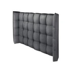 Tête De Lit Incurvée 140 Cm - Tissu - Gris - LUDESA 11 Tête De Lit Incurvée 140 Cm - Tissu - Gris - LUDESA -Sominova Soldes Boutique tete de lit et pont de lit 1959985