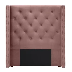 Tête De Lit Capitonnée - 100 Cm - Velours - Rose - MASSIMO 7 Tête De Lit Capitonnée - 100 Cm - Velours - Rose - MASSIMO -Sominova Soldes Boutique tete de lit et pont de lit 19608723