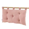 OUREA - Coussin De TĂȘte De Lit Avec Passants 50x80cm Gaze De Coton Rose PĂȘche 1 OUREA - Coussin De TĂȘte De Lit Avec Passants 50x80cm Gaze De Coton Rose PĂȘche -Sominova Soldes Boutique tete de lit et pont de lit 19783921