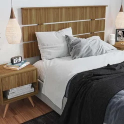 Tête De Lit 160 Cm + 2 Tables De Chevets Bois - KEFALI 10 Tête De Lit 160 Cm + 2 Tables De Chevets Bois - KEFALI -Sominova Soldes Boutique tete de lit et pont de lit 20002981