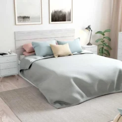 Tête De Lit Avec Chevets Bois Blanc - TWIST