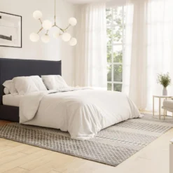 Tête De Lit 180 Cm - Velours - Gris Anthracite - AMBRILIA