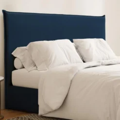 Tête De Lit 160 Cm - Velours - Bleu Nuit - AMBRILIA -Sominova Soldes Boutique tete de lit et pont de lit 20021171