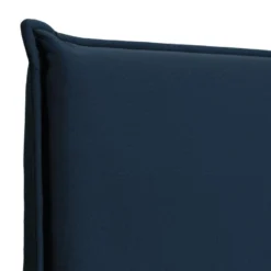 Tête De Lit 160 Cm - Velours - Bleu Nuit - AMBRILIA -Sominova Soldes Boutique tete de lit et pont de lit 20021183