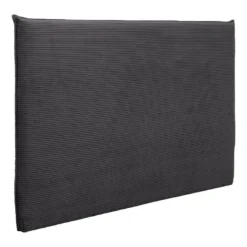 Tête De Lit 160 Cm - Velours Côtelé - Gris Anthracite - AMBRILIA -Sominova Soldes Boutique tete de lit et pont de lit 20021275
