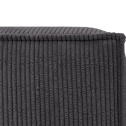 Tête De Lit 220 Cm - Velours Côtelé - Gris Anthracite - TIMANO De Pascal Morabito -Sominova Soldes Boutique tete de lit et pont de lit 20126031