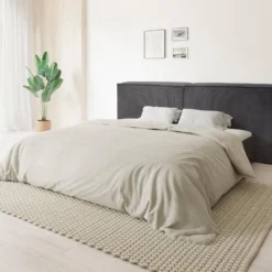 Tête De Lit 220 Cm - Velours Côtelé - Gris Anthracite - TIMANO De Pascal Morabito