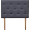 Tête De Lit Capitonnée En Tissu "Alix" 90 X 100 - Gris Clair 1 Tête De Lit Capitonnée En Tissu "Alix" 90 X 100 - Gris Clair -Sominova Soldes Boutique tete de lit et pont de lit 20901049