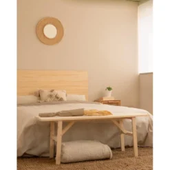 Tête De Lit En Bois Naturel 130x80cm -Sominova Soldes Boutique tete de lit et pont de lit 20927963