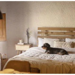 Tête De Lit Bruma Chêne Foncé 200x73cm -Sominova Soldes Boutique tete de lit et pont de lit 20928311