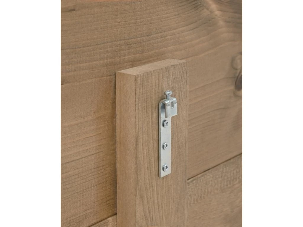 Tête De Lit En Bois Flandes Chêne Foncé 200x80cm 7 Tête De Lit En Bois Flandes Chêne Foncé 200x80cm – Image 5