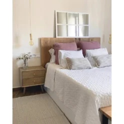 Tête De Lit En Bois Flandes II Chêne Foncé 160x80cm -Sominova Soldes Boutique tete de lit et pont de lit 20929131