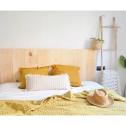 Tête De Lit En Bois Flandes II Naturel 200x80cm -Sominova Soldes Boutique tete de lit et pont de lit 20929247