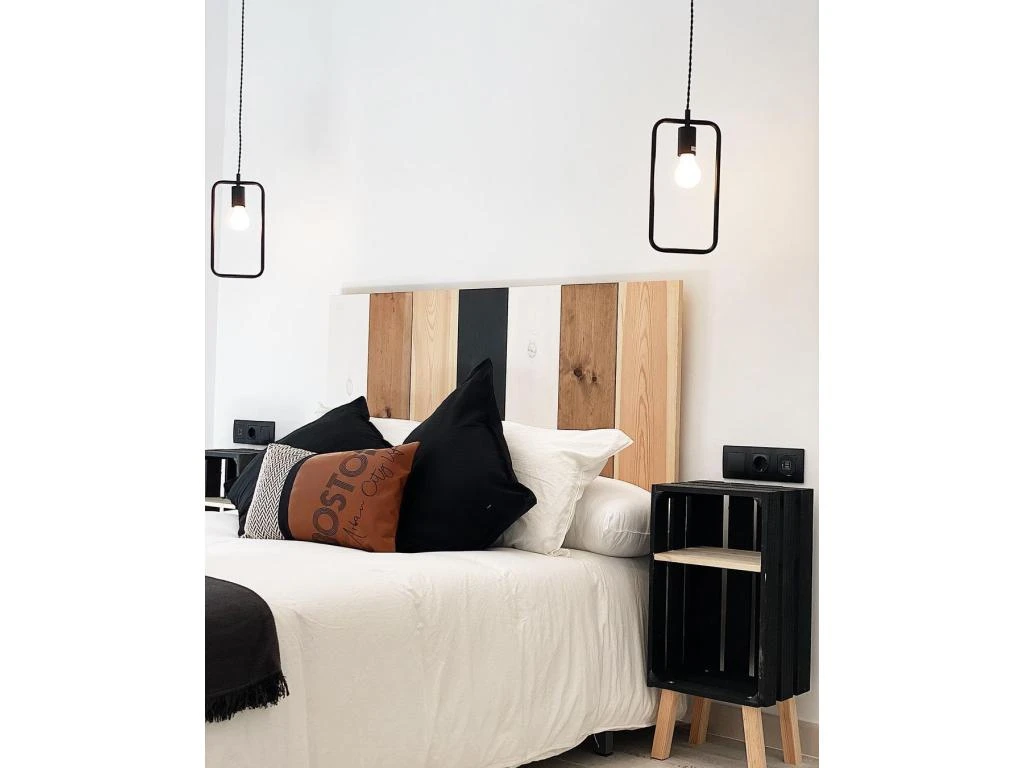 Tête De Lit En Bois Combinée à L'ardoise 120x60cm 4 Tête De Lit En Bois Combinée à L'ardoise 120x60cm – Image 2