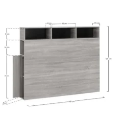 Tête De Lit Zeus 145 Cm Blanc, 2 Portes 9 Trous -Sominova Soldes Boutique tete de lit et pont de lit 20981721