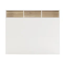 Tête De Lit Zeus 95 Cm Blanc, 2 Portes 9 Trous 13 Tête De Lit Zeus 95 Cm Blanc, 2 Portes 9 Trous -Sominova Soldes Boutique tete de lit et pont de lit 20981731