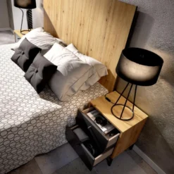 Tête De Lit Dlinar, Tête De Lit Pour Chambre Double, Tête De Lit Double Avec 2 Tables De Chevet, 244x37h127 Cm, Chêne Et Anthracite Et Anthracite 10 Tête De Lit Dlinar, Tête De Lit Pour Chambre Double, Tête De Lit Double Avec 2 Tables De Chevet, 244x37h127 Cm, Chêne Et Anthracite Et Anthracite -Sominova Soldes Boutique tete de lit et pont de lit 22872549