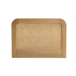 Tête De Lit SMOOTHCLOUD 90 Cm En Cannage Et Bois Naturel