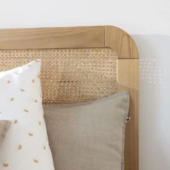Tête De Lit SMOOTHCLOUD 90 Cm En Cannage Et Bois Naturel -Sominova Soldes Boutique tete de lit et pont de lit 22889819