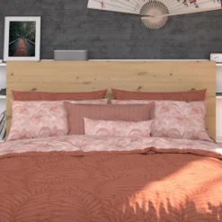 Tête De Lit Avec Rangements 160cm - Coloris : Naturel Et Blanc - FERDI -Sominova Soldes Boutique tete de lit et pont de lit 3652289