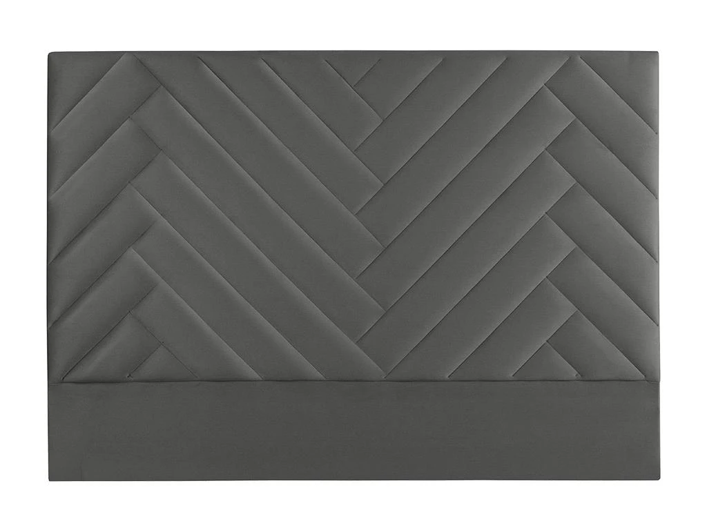 Tête De Lit 150 Cm - Velours - Gris - SUKIALI 5 Tête De Lit 150 Cm - Velours - Gris - SUKIALI – Image 3