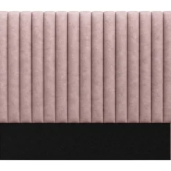 Tête De Lit Coutures Verticales - 150 Cm -Tissu - Rose - SARAH -Sominova Soldes Boutique tete de lit et pont de lit 505559