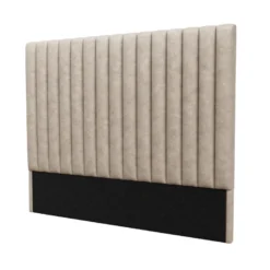 Tête De Lit Coutures Verticales - 170cm - Tissu - Beige - SARAH -Sominova Soldes Boutique tete de lit et pont de lit 505753