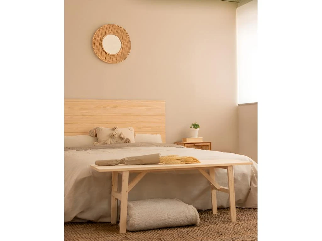 Tête De Lit En Bois Naturel 105x80cm 6 Tête De Lit En Bois Naturel 105x80cm – Image 4