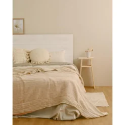 Tête De Lit En Bois Blanche Décapé 160x80cm -Sominova Soldes Boutique tete de lit et pont de lit 8828227