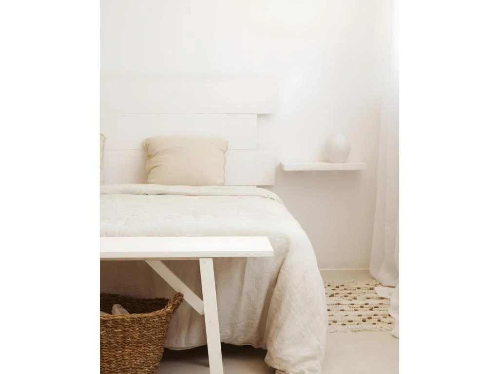 Tête De Lit En Bois Flandes III Blanc 160x80cm 7 Tête De Lit En Bois Flandes III Blanc 160x80cm – Image 5