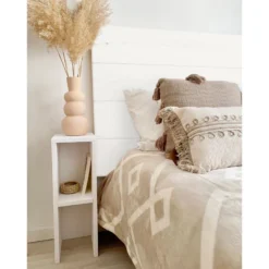 Tête De Lit En Bois Flandes Blanc 140x80cm 11 Tête De Lit En Bois Flandes Blanc 140x80cm -Sominova Soldes Boutique tete de lit et pont de lit 8828803