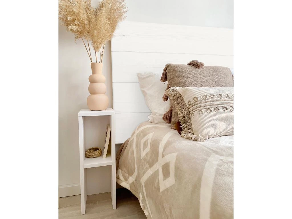 Tête De Lit En Bois Flandes Blanc 140x80cm 4 Tête De Lit En Bois Flandes Blanc 140x80cm – Image 2