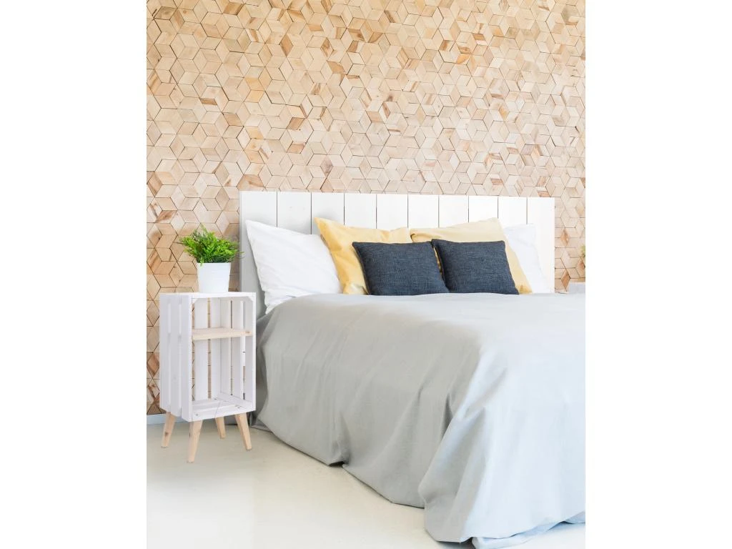 Tête De Lit En Bois Flandes II Blanc 140x80cm 8 Tête De Lit En Bois Flandes II Blanc 140x80cm – Image 6