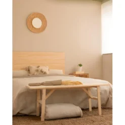 Tête De Lit En Bois Naturel 90x80cm -Sominova Soldes Boutique tete de lit et pont de lit 8829125