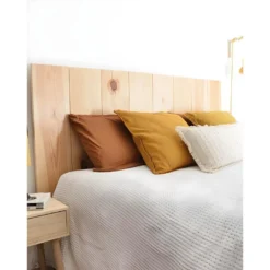 Tête De Lit En Bois Flandes II Naturel 80x60cm 9 Tête De Lit En Bois Flandes II Naturel 80x60cm -Sominova Soldes Boutique tete de lit et pont de lit 8829167