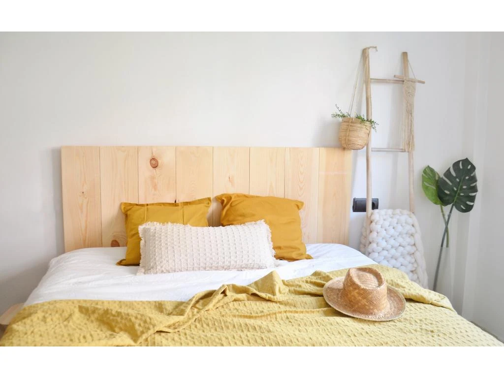 Tête De Lit En Bois Flandes II Naturel 80x60cm 5 Tête De Lit En Bois Flandes II Naturel 80x60cm – Image 3