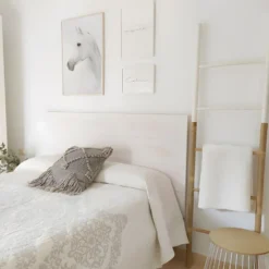 Tête De Lit En Bois Blanche Décapé 90x80cm 15 Tête De Lit En Bois Blanche Décapé 90x80cm -Sominova Soldes Boutique tete de lit et pont de lit 8829239