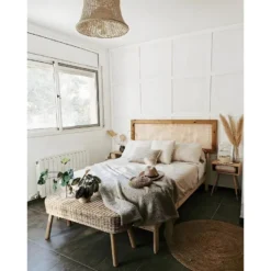 Tête De Lit Ellen Cannage Chêne Foncé 160x60cm 13 Tête De Lit Ellen Cannage Chêne Foncé 160x60cm -Sominova Soldes Boutique tete de lit et pont de lit 8829267