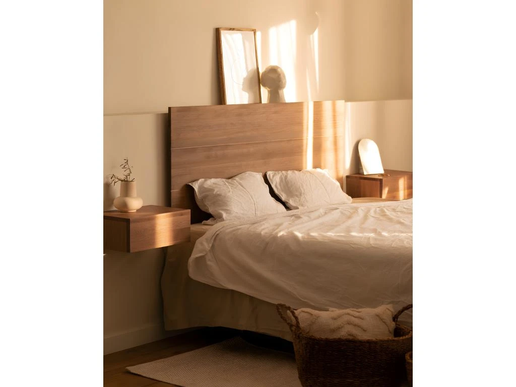 Tête De Lit En Bois Chêne Foncé 150x80cm 4 Tête De Lit En Bois Chêne Foncé 150x80cm – Image 2