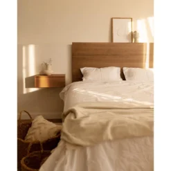 Tête De Lit En Bois Chêne Foncé 105x80cm 9 Tête De Lit En Bois Chêne Foncé 105x80cm -Sominova Soldes Boutique tete de lit et pont de lit 8829883