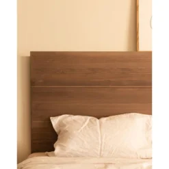 Tête De Lit En Bois Chêne Foncé 105x80cm 11 Tête De Lit En Bois Chêne Foncé 105x80cm -Sominova Soldes Boutique tete de lit et pont de lit 8829887