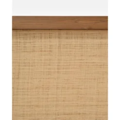 Tête De Lit Ellen Raphia Chêne Foncé 200x60cm -Sominova Soldes Boutique tete de lit et pont de lit 8830425