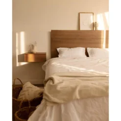 Tête De Lit En Bois Chêne Foncé 180x80cm 9 Tête De Lit En Bois Chêne Foncé 180x80cm -Sominova Soldes Boutique tete de lit et pont de lit 8830817